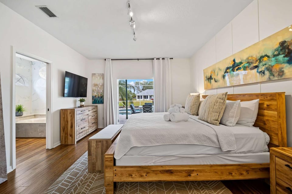 Salt Water Canal Home with Pool House in Palm Coast