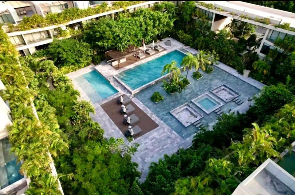 Jungle Panoramic View PH with Beach Club Shuttle & Gym Apartment in State of Quintana Roo