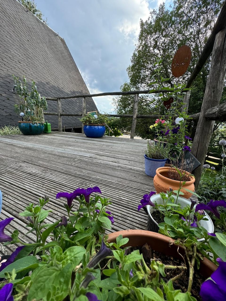 Spring, Day, Garden, Balcony/Terrace, Garden view