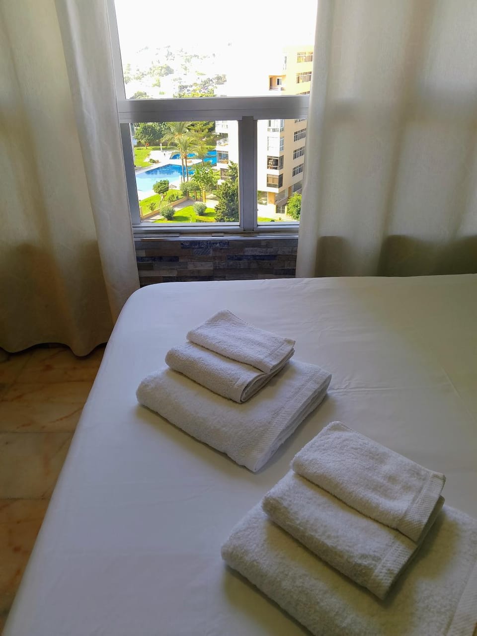 Bed, View (from property/room), Photo of the whole room, towels