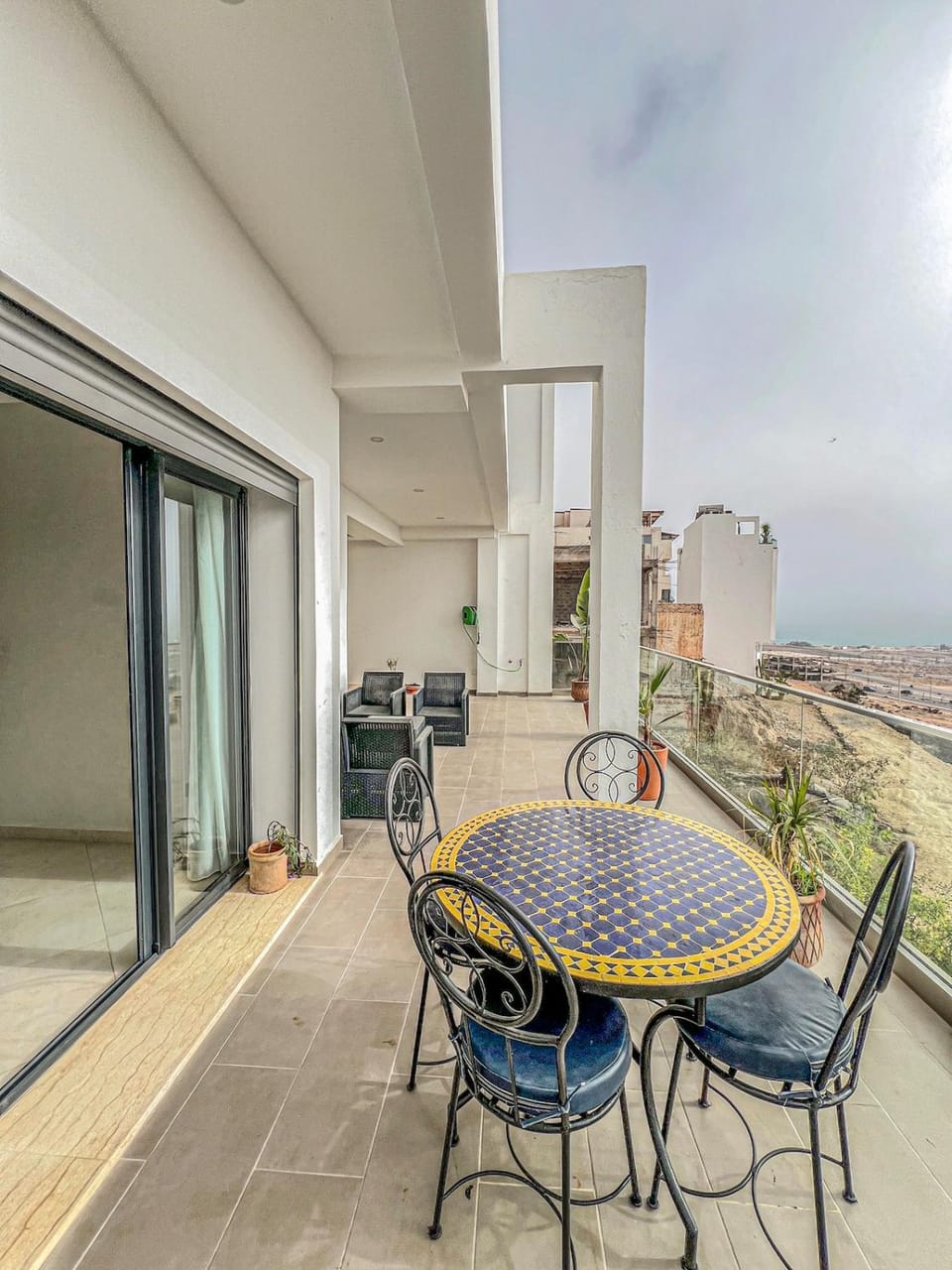 Natural landscape, Balcony/Terrace, Dining area, Sea view