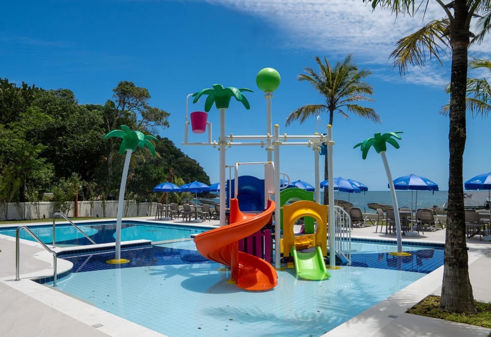 Children play ground, Aqua park, Pool view, Swimming pool