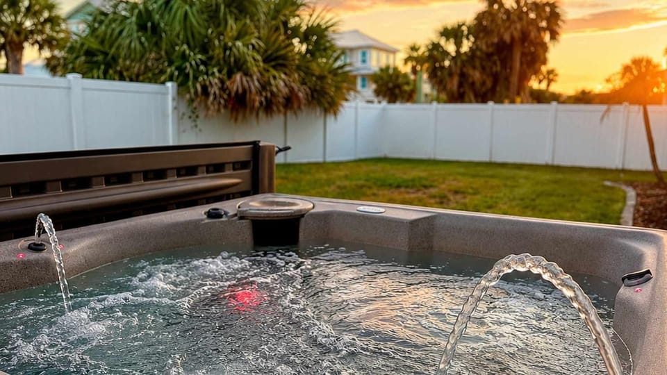 Luxurious Beachfront Home with Hot Tub Fenced Yard Bikes Fire Pit House in Palm Coast