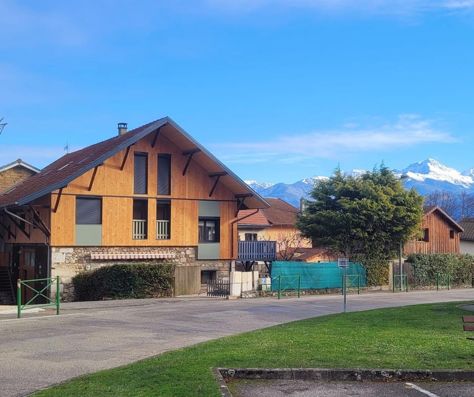 Property building, Spring, Natural landscape, Mountain view