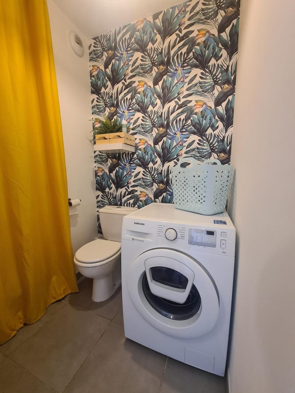 Toilet, washing machine