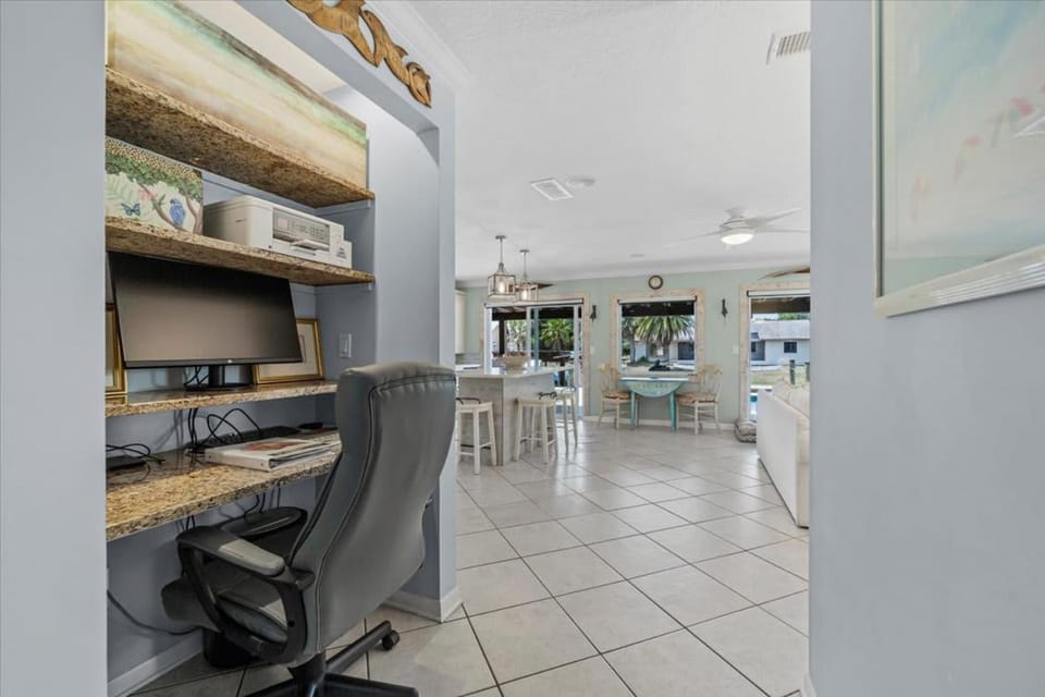Waterfront Retreat with Pool Tiki Bar & Boat Dock House in Palm Coast