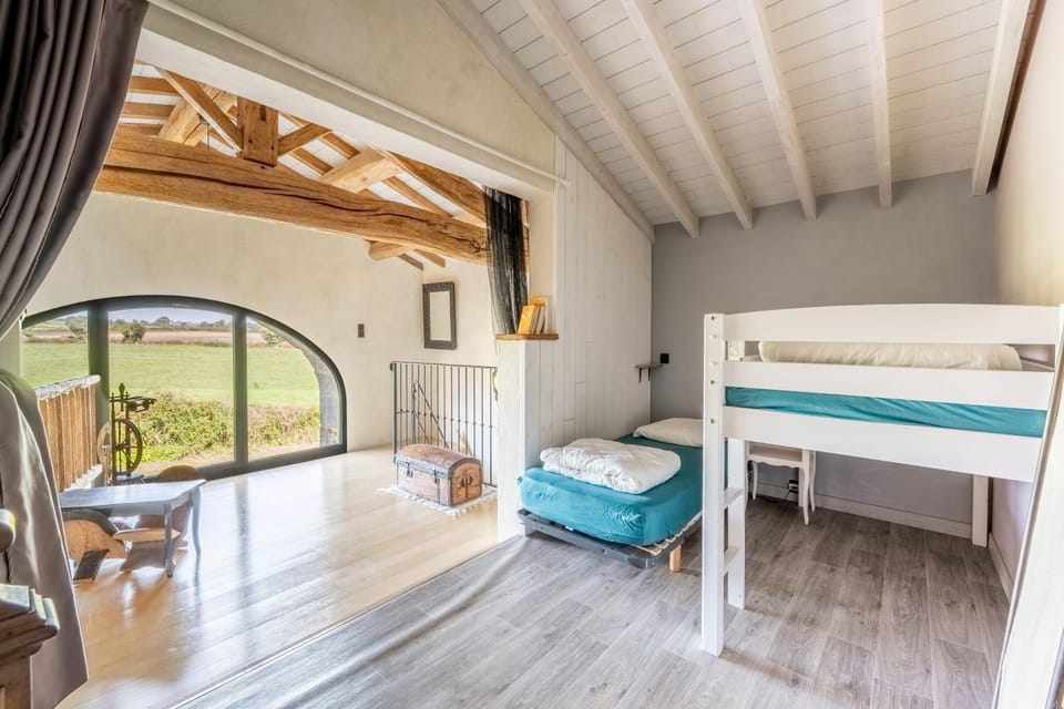 Property building, Living room, Bedroom