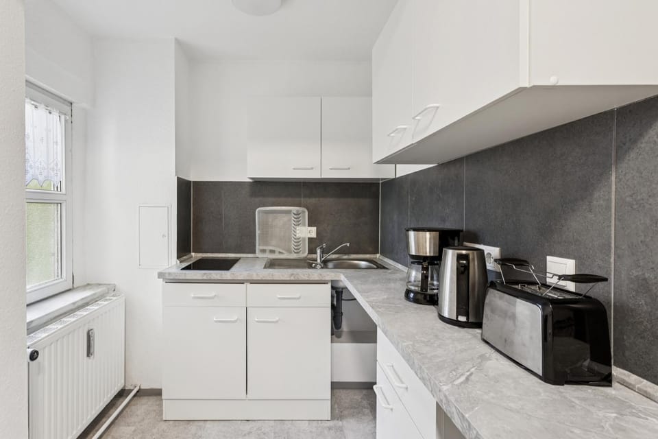Kitchen or kitchenette, stove, kitchen