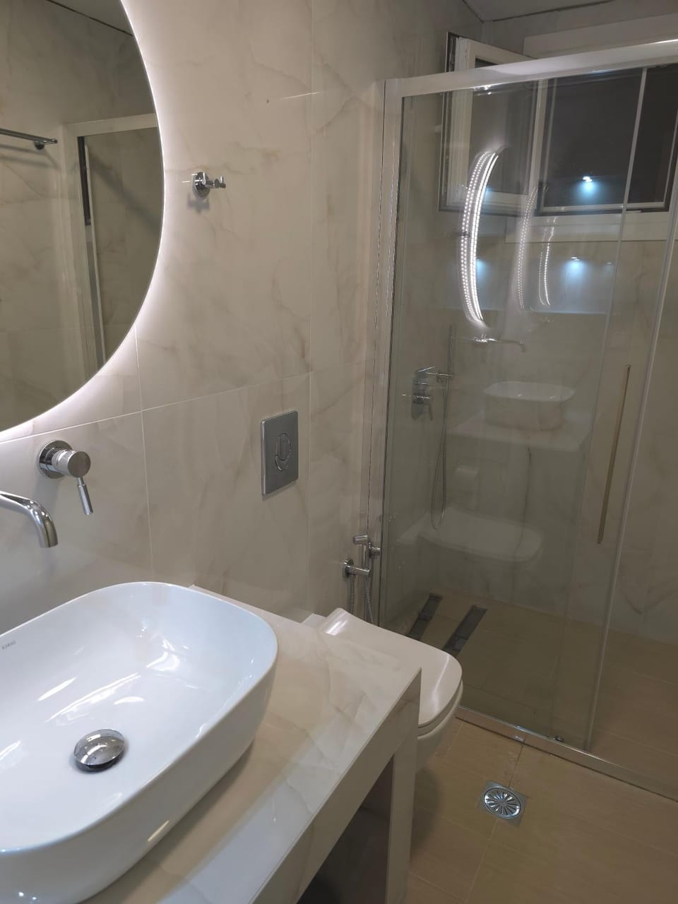 Bathroom, Living room