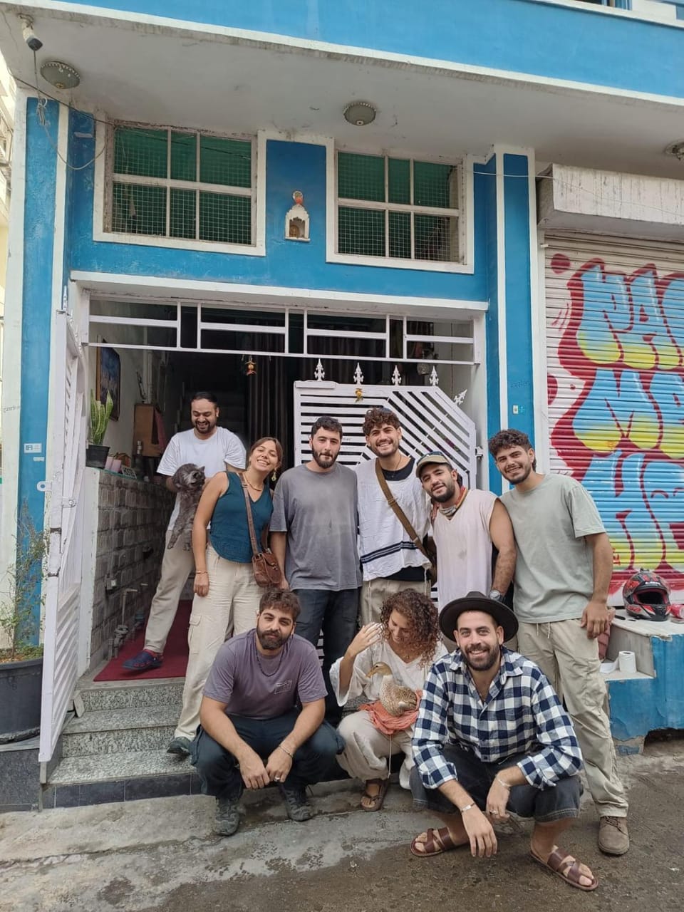 Property building, People, group of guests