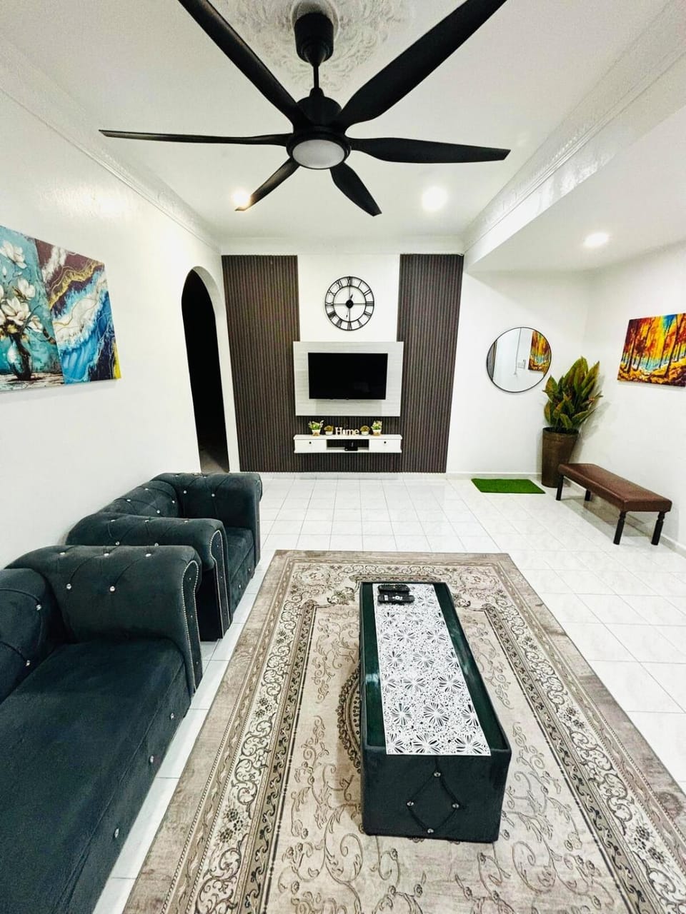 Living room, air conditioner, air conditioner