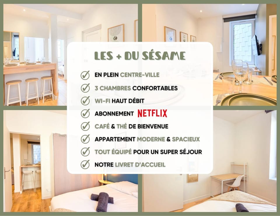 Le Sésame - Centre-Ville, Chic & Parking Gratuit Apartment in Brittany