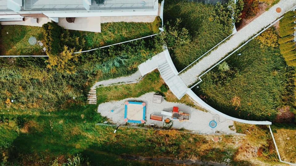 Bird's eye view, Children play ground
