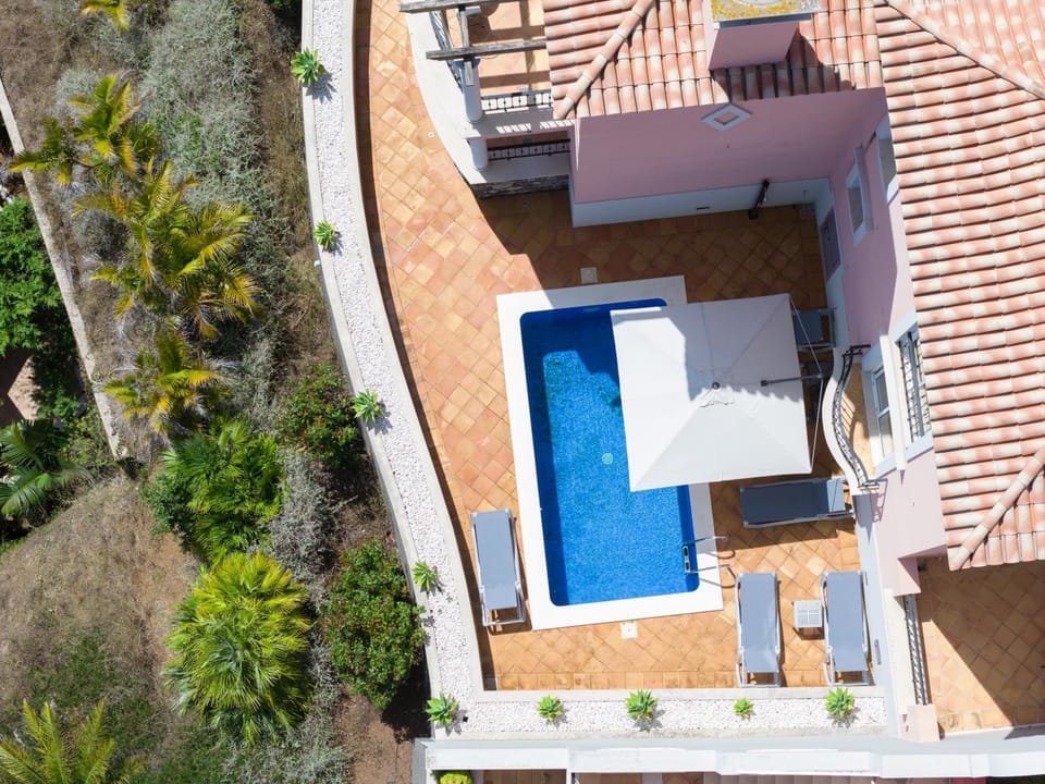Property building, Patio, Day, Garden, View (from property/room), Balcony/Terrace, Garden view, Pool view, Swimming pool, sunbed