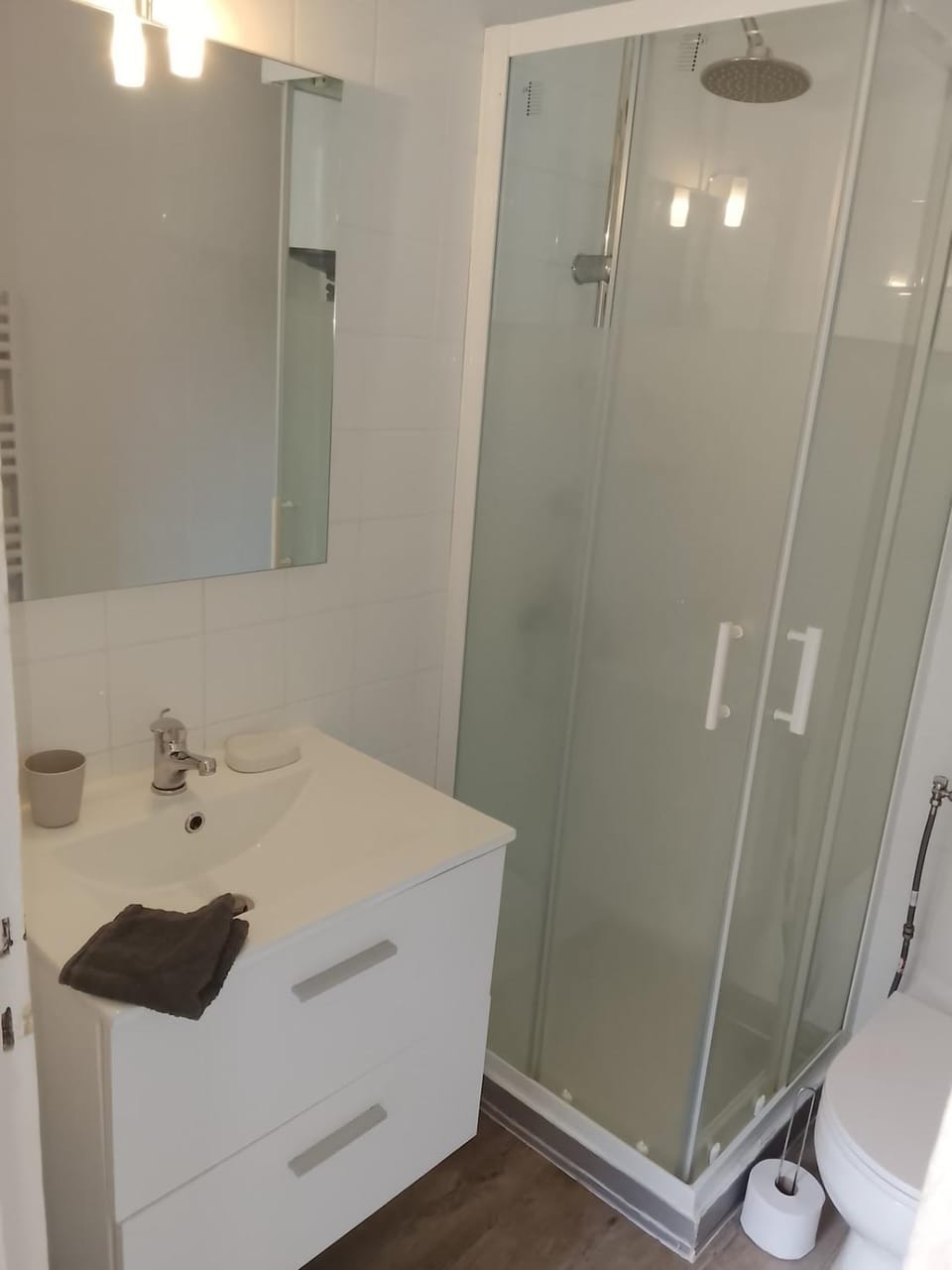 Shower, Bathroom, towels