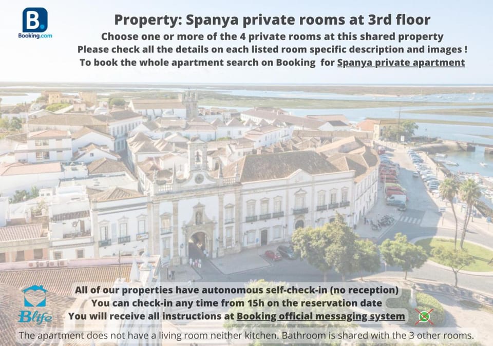 Blife Spanya - private rooms at Santantonya 3rd floor Vacation rental in Faro