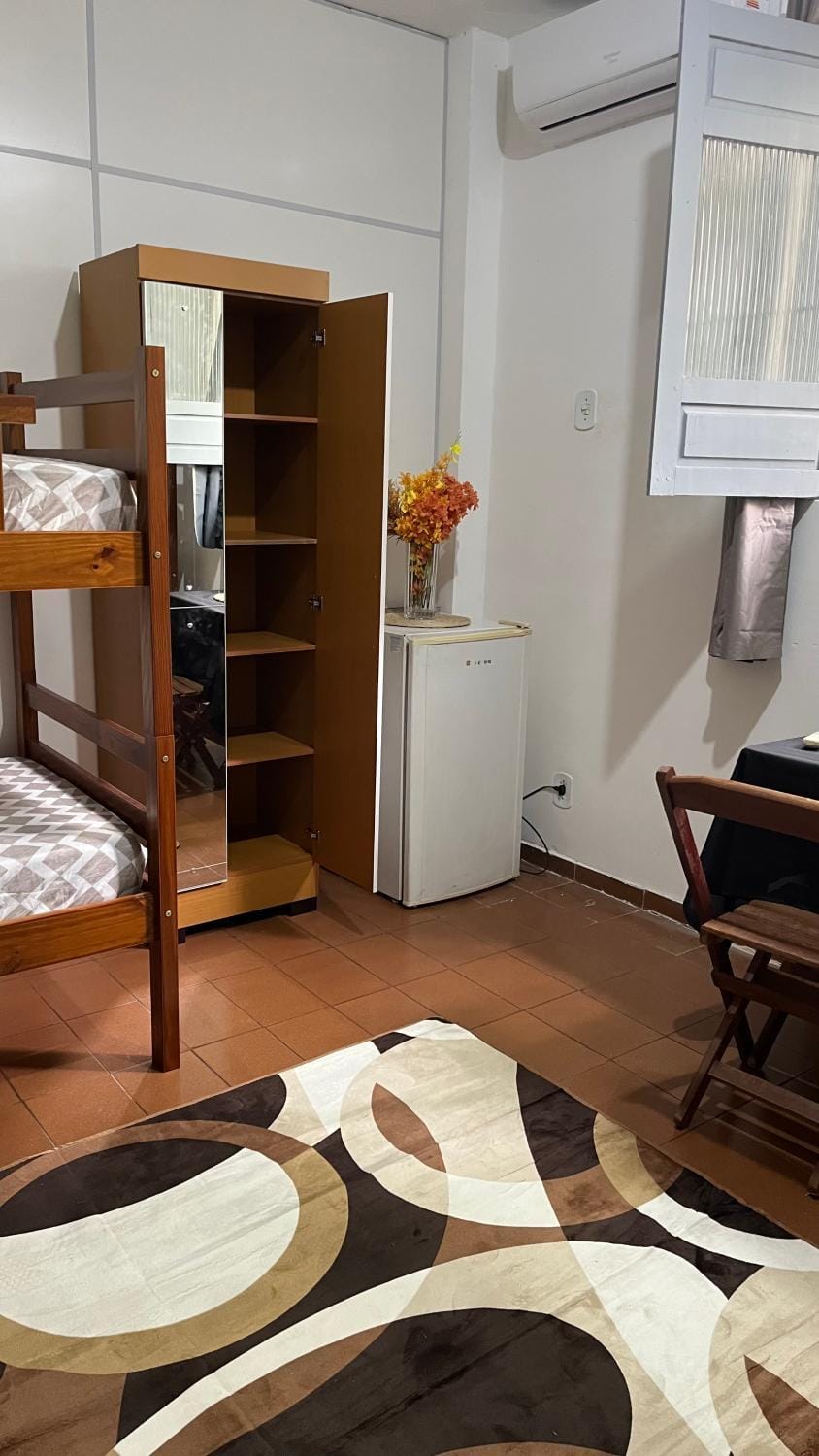 Bedroom, wardrobe, air conditioner