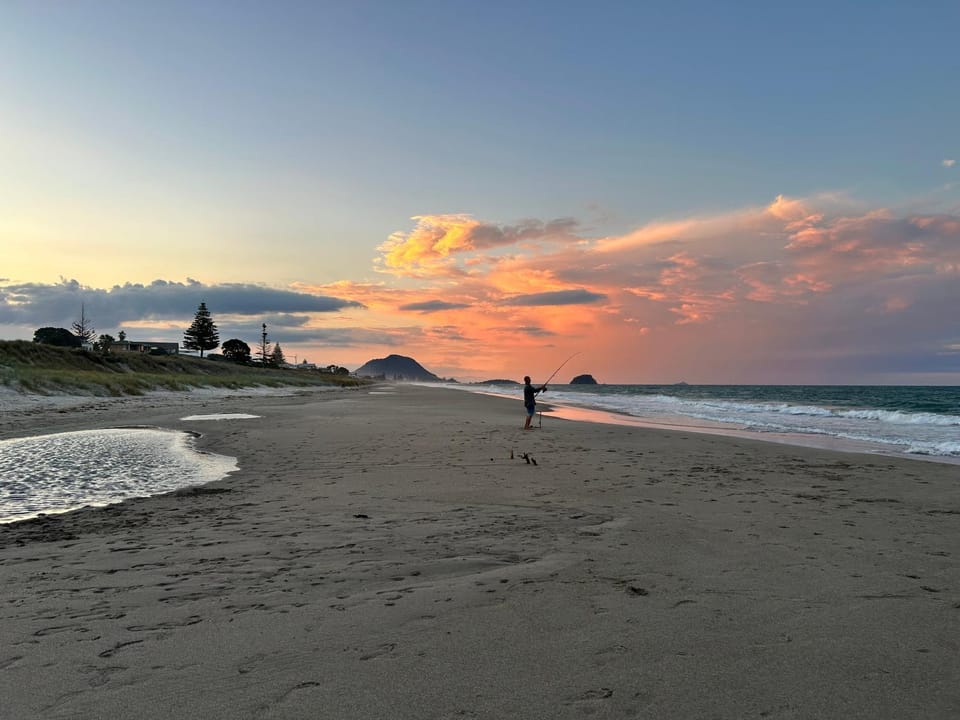 Beach, Sea view, Sunset