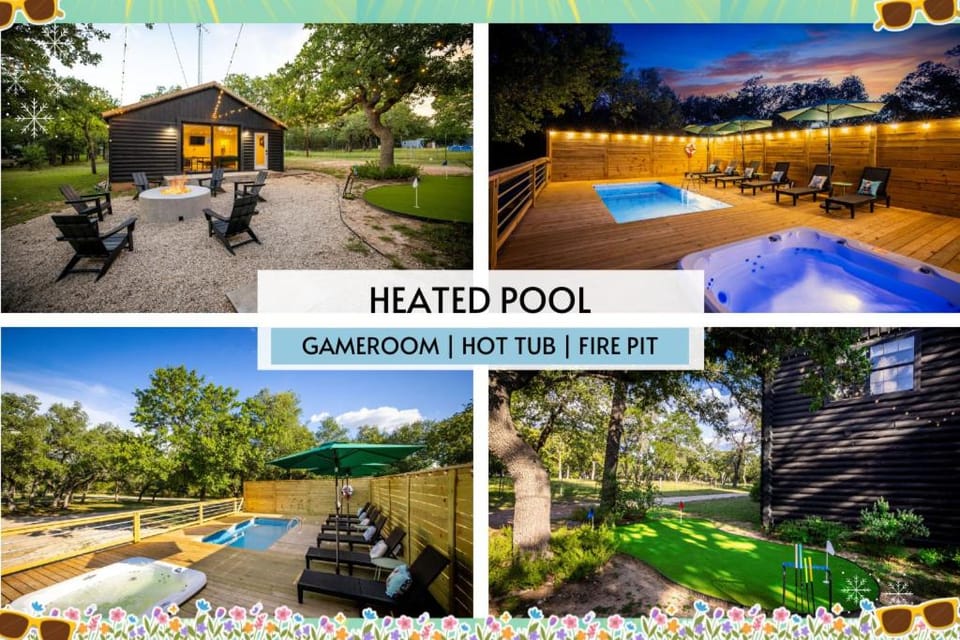Luxury Log Cabin with Private Pool, Hot Tub & Golf Cabin in Rio Grande