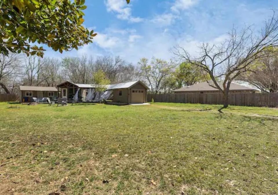 Steps from the Water, Fenced Yard, Patio Deck & Fire Pit House in New Braunfels