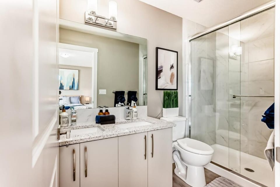 Shower, Toilet, Bathroom, towels