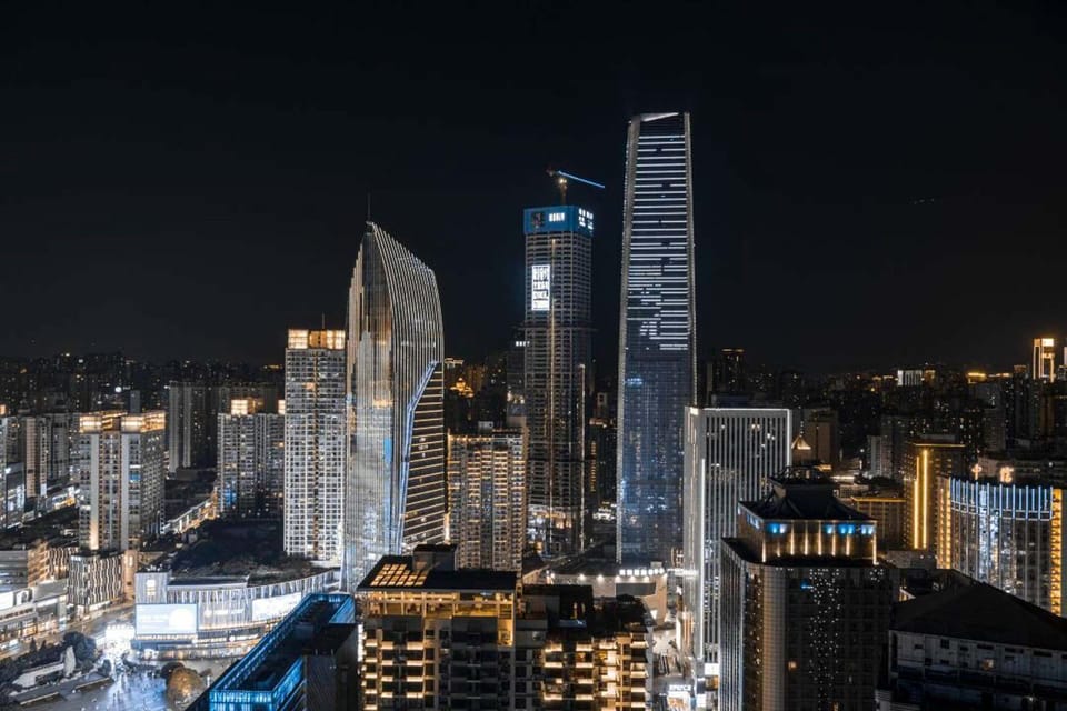 Property building, Night, City view
