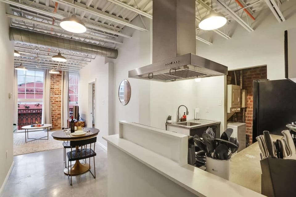 Modern One Bedroom with Balcony Apartment in Warehouse District