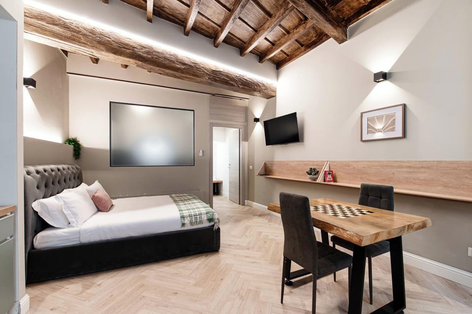 Bed, TV and multimedia