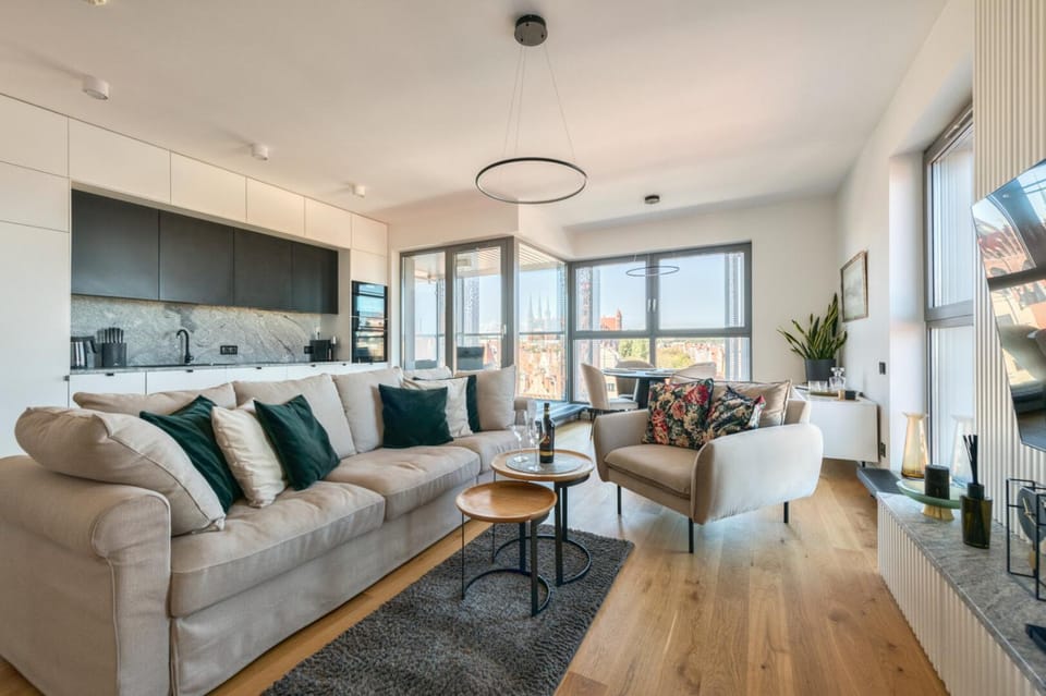 The Pearl on the Motława River. Apartment in Gdansk