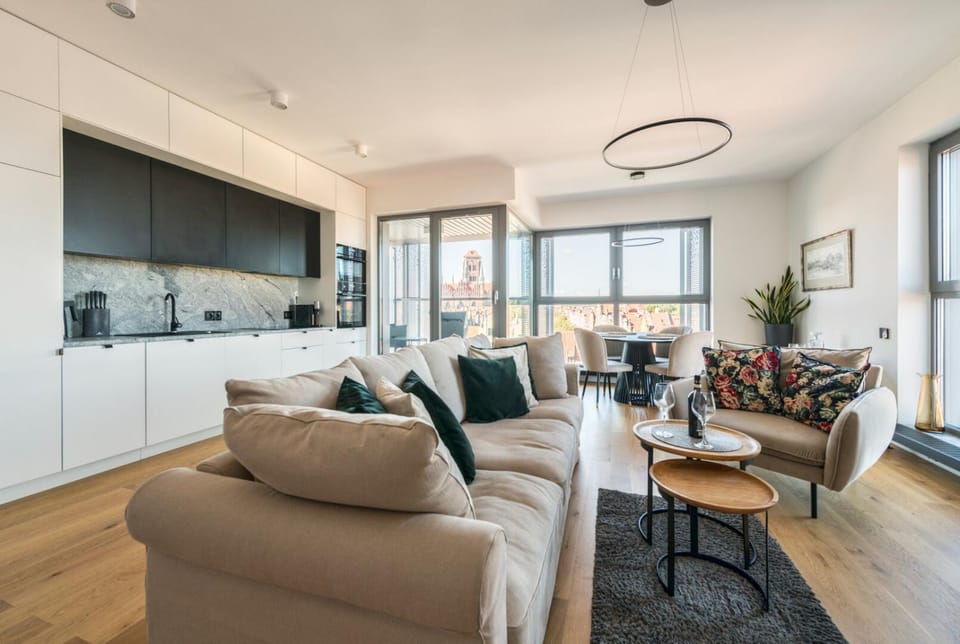 The Pearl on the Motława River. Apartment in Gdansk