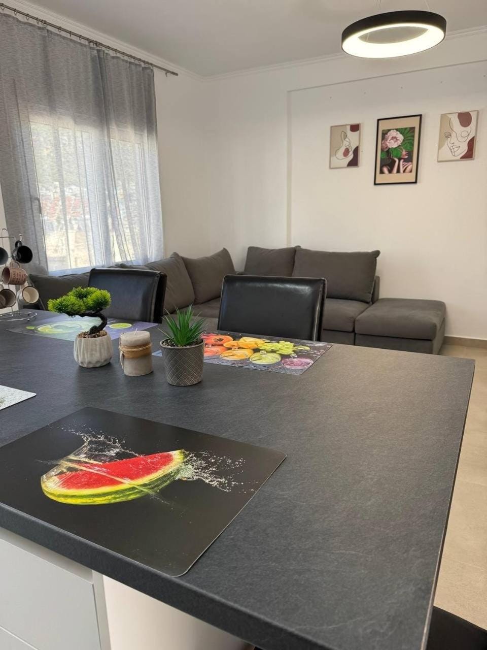 Living room, Seating area, Dining area