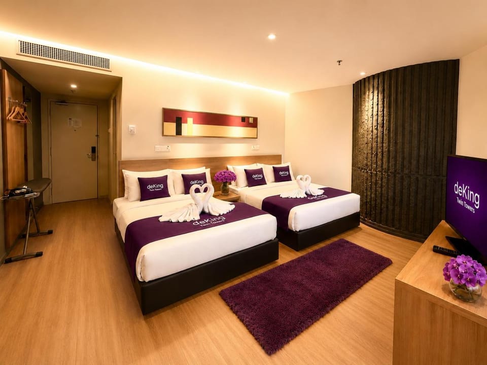 Bed, TV and multimedia, towels, air conditioner