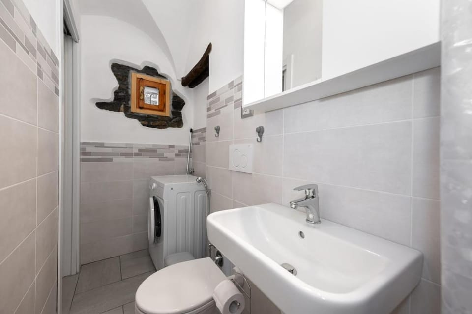 Shower, Toilet, Bathroom, towels, washing machine