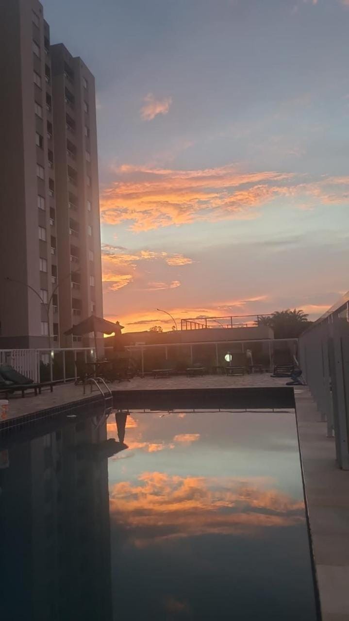 Natural landscape, Swimming pool, Sunset
