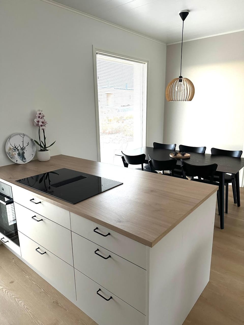 Kitchen or kitchenette, Dining area, stove