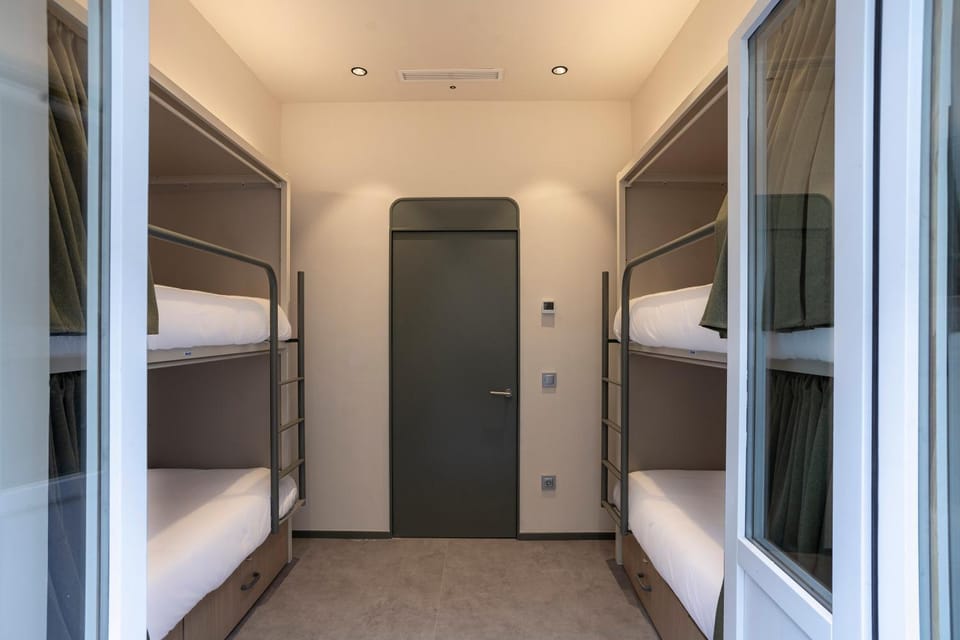 Bed, Bedroom, bunk bed, wardrobe