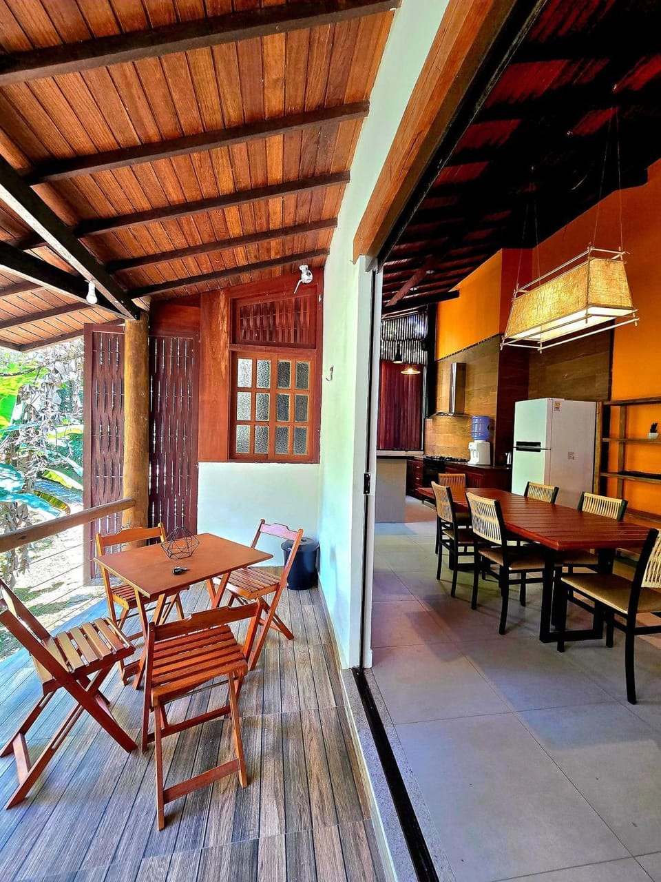 Patio, Living room, Seating area, Dining area