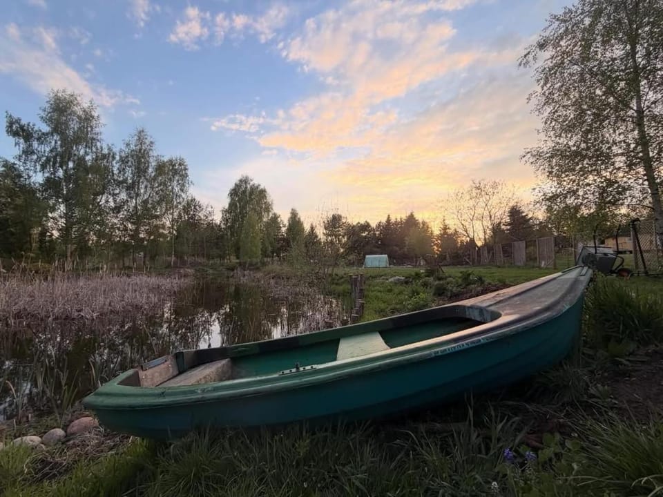 Oasis by the Pond at Lake Śniardwy Villa in Poland