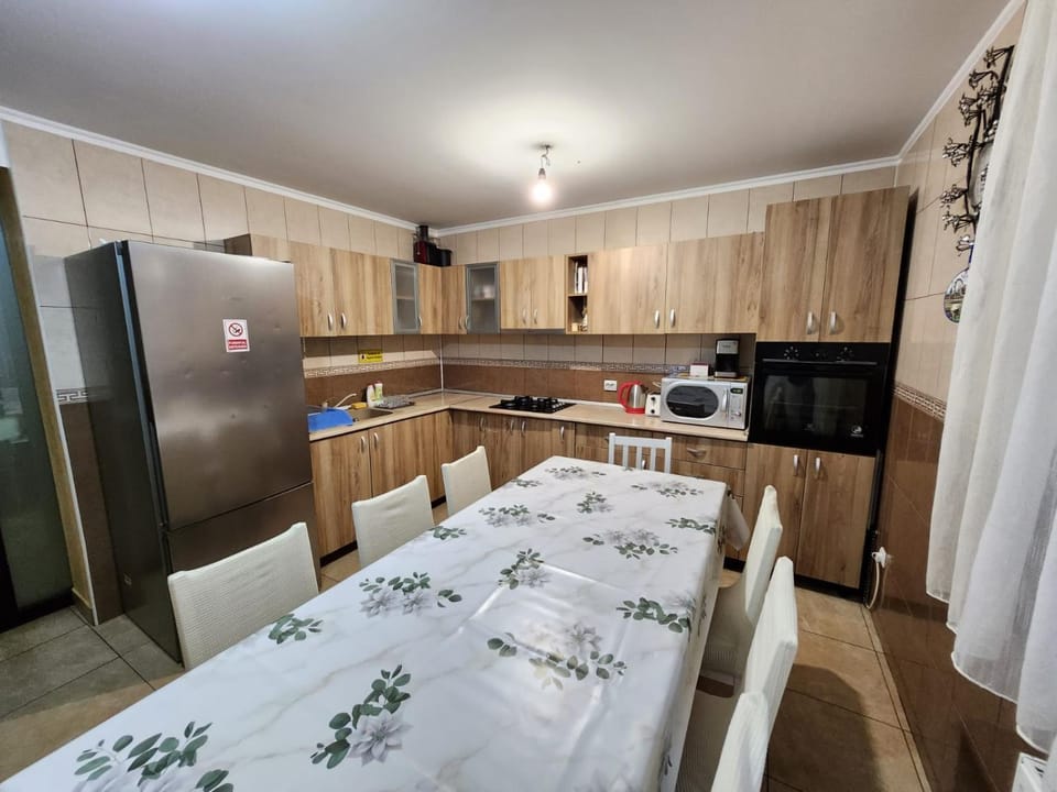 Kitchen or kitchenette, oven, stove, toaster