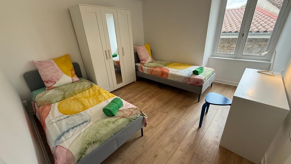 Bed, Photo of the whole room, Bedroom, heating, internet, towels