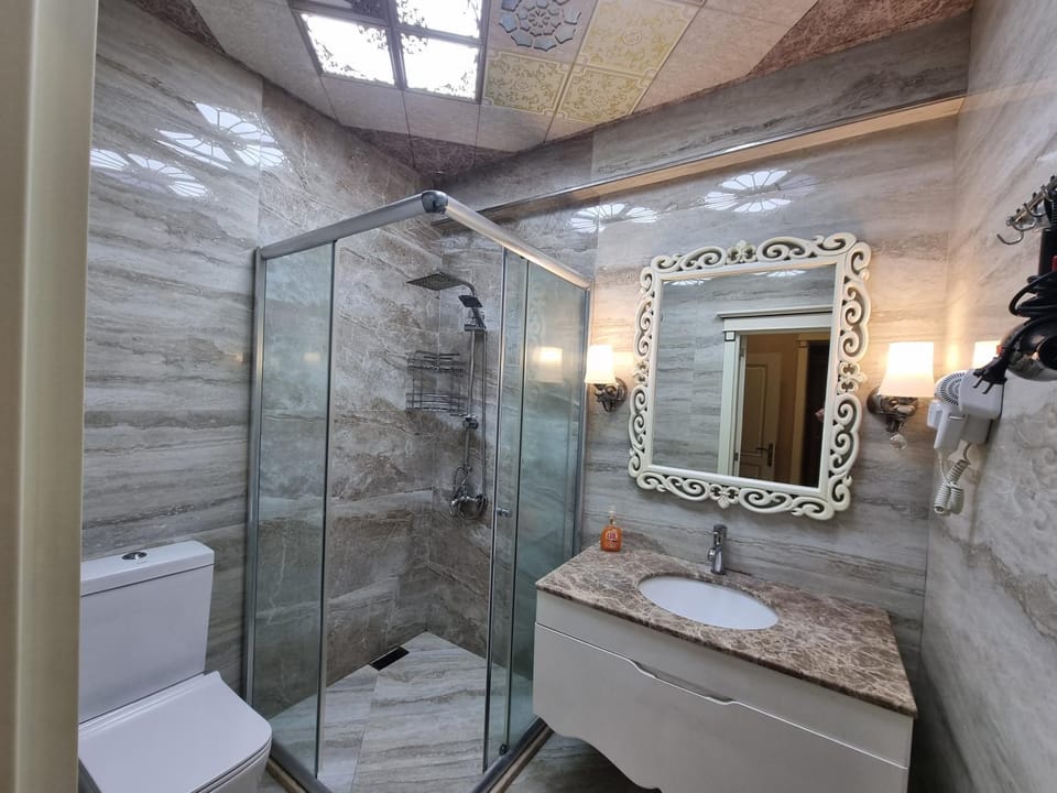 Shower, Toilet, Bathroom, towels