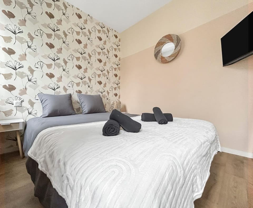 Fibre Rapide Cosy Rénové Queen Size Proche Lille Apartment in Hauts-de-France