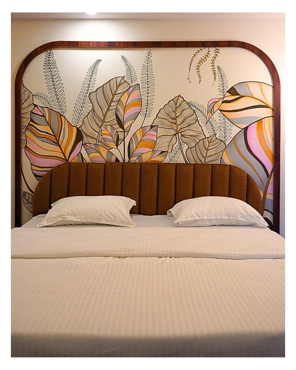 Bed, Decorative detail, Bedroom