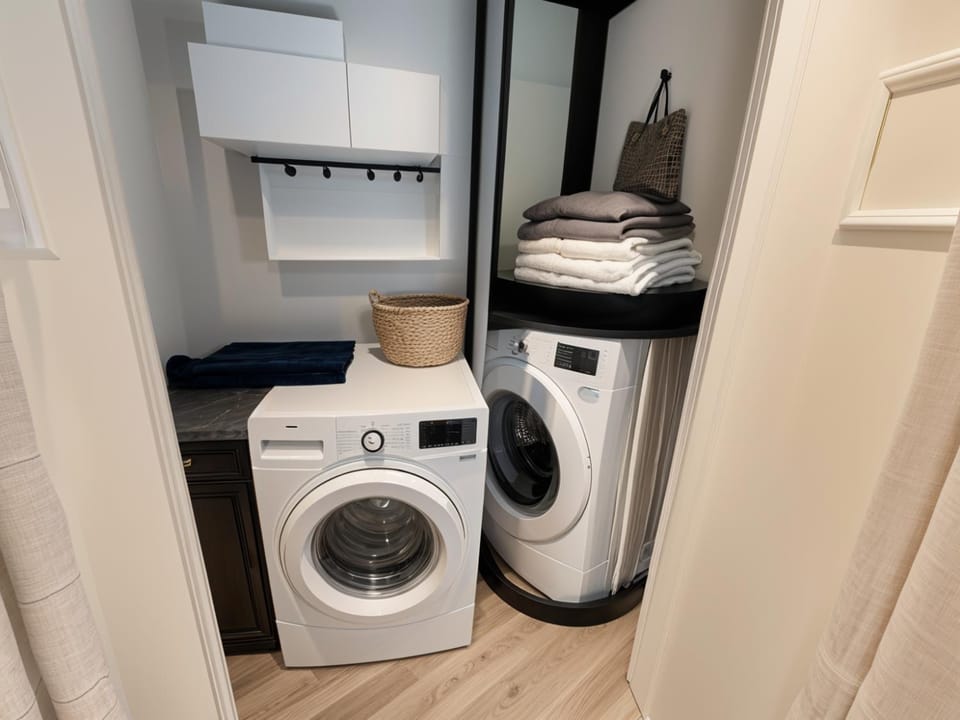 towels, laundry, washing machine, dryer