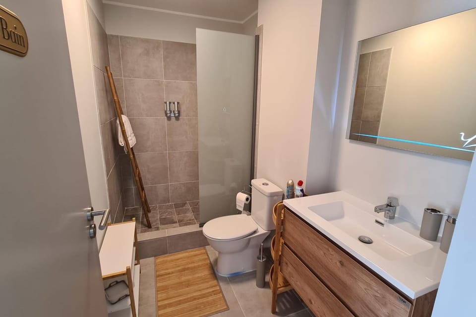 Shower, Toilet, Bathroom, towels