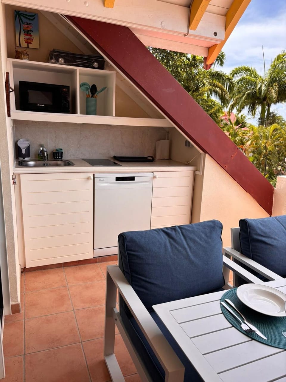 T3 tropical vue mer et piscine Sainte Anne village club Apartment in Sainte-Anne