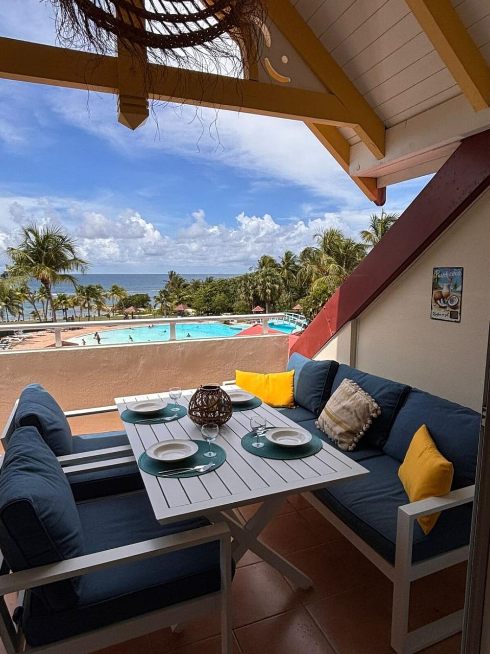 T3 tropical vue mer et piscine Sainte Anne village club Apartment in Sainte-Anne