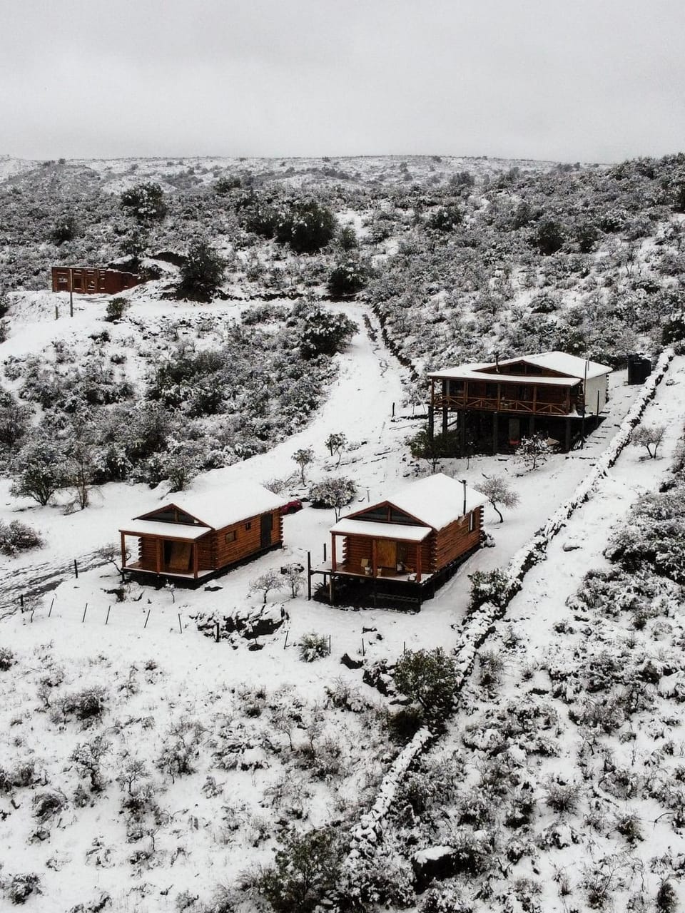 Property building, Natural landscape, Winter