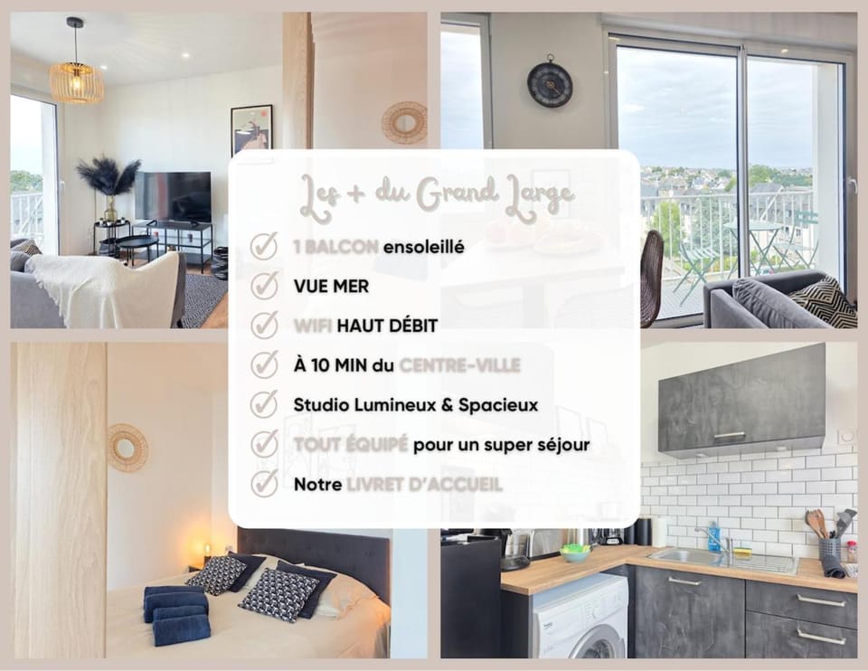 Le Grand Large - Balcon, Central & Parking Privé Apartment in Brittany