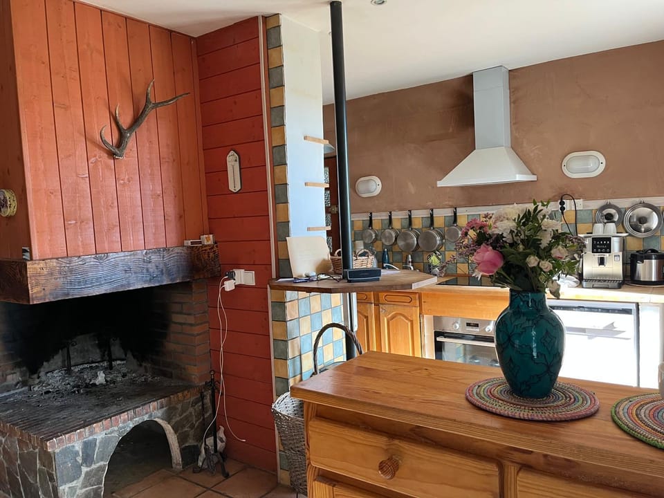 Kitchen or kitchenette, minibar